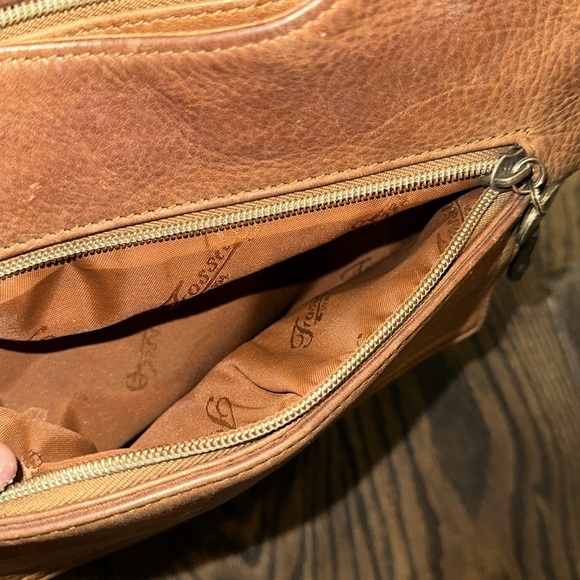 Fossil caramel brown leather bag with key - Picture 4 of 8